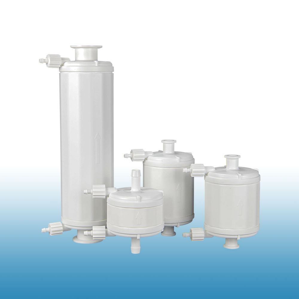 Bioaxenic® Capsule Filters Polypropylene media capsules with multiple options for size, rating, & porting