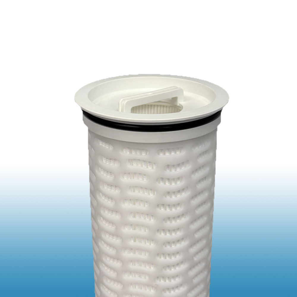 E-FHF Series High-Flow Type Pleated Depth Media Filter Cartridges, with Top Flange