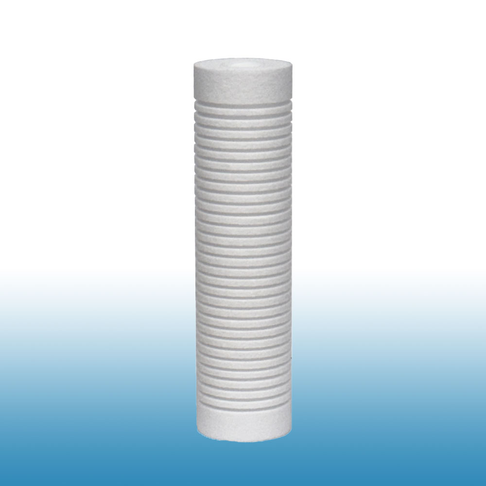 E-MBPP-DG-RT Series Melt-Blown Polypropylene Microfiber Cartridge Graded Density – Extra Rigid – Deep Groove